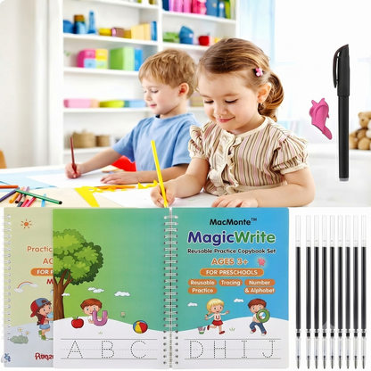 Magic Practice Copybook - (4 Book + 10 Refill) (A-127)
